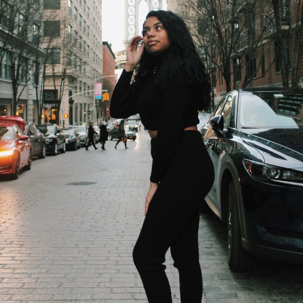 Black Rib Knit Cropped Turtle Neck Top Neck & Legging Lounge Set